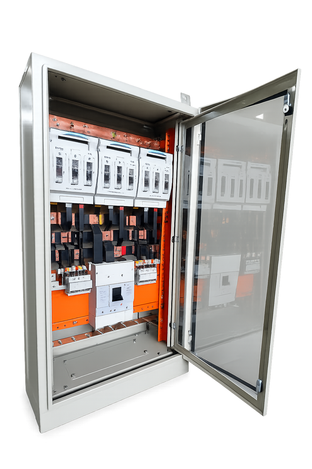 Quadro de distribuição com chave fusível para aplicações industriais